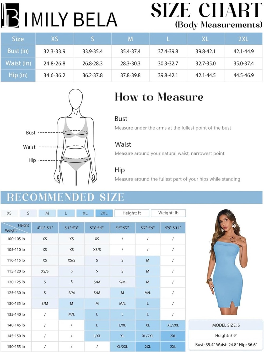 Amazon Strapless Ribbed Mini Dress in Light Blue - Picture 3 of 4